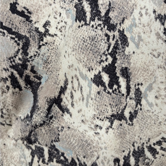 Chico's Snake Print Skinny Jeans - Black and Cream - Picture 7 of 7